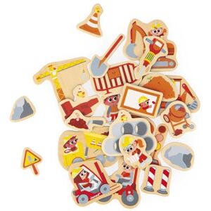 Janod Magnetic Toy Set - Construction Machines, 24 pcs, ages 2+ Janod Magnetic Toy Set - Construction Machines, 24 pcs, ages 2+