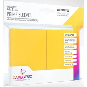 Gamegenic Prime Sleeves (100-Pack) 66 x 91mm Standard, Trading Card Accessory, Matte Yellow Gamegenic Prime Sleeves (100-Pack) 66 x 91mm Standard, Trading Card Accessory, Matte Yellow