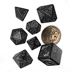 Q WORKSHOP Q-Workshop 85244 The Witcher Dice Set: Geralt Silver Sword (7) Card Game, Multi-Colour Q WORKSHOP Q-Workshop 85244 The Witcher Dice Set: Geralt Silver Sword (7) Card Game, Multi-Colour
