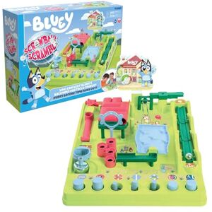 TOMY Bluey Screwball Scramble ML, Retro Maze Game With Obstacles And Timer, Skill-Based Puzzle Challenge, Magnetic Crane, Tilting Bridge, Solo Or Multiplayer, Includes 2 Balls, Age 5+ TOMY Bluey Screwball Scramble ML, Retro Maze Game With Obstacles And Timer, Skill-Based Puzzle Challenge, Magnetic Crane, Tilting Bridge, Solo Or Multiplayer, Includes 2 Balls, Age 5+