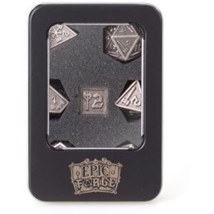 Epic Forge Silver Metal Dice Set - Role Playing Game Accessories Epic Forge Silver Metal Dice Set - Role Playing Game Accessories