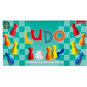 University Games Lagoon Ludo Wooden Board Game University Games Lagoon Ludo Wooden Board Game