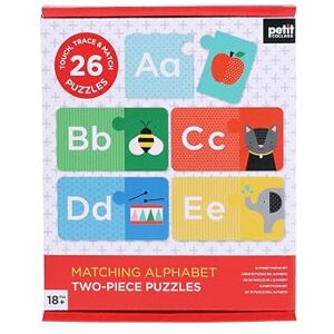 Petit Collage Matching Alphabet Two-Piece Puzzles Petit Collage Matching Alphabet Two-Piece Puzzles