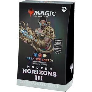 Magic: The Gathering Modern Horizons 3 Commander Deck Creative Energy (100-Card Deck, 2-Card Collector Booster Sample Pack + Accessories) (English Version) Magic: The Gathering Modern Horizons 3 Commander Deck Creative Energy (100-Card Deck, 2-Card Collector Booster Sample Pack + Accessories) (English Version)