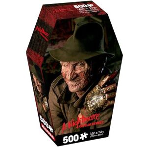 AQUARIUS A Nighmare on Elm St 500pc Coffin 500pc Puzzle Coffin Box (500 Piece Jigsaw Puzzle) Glare Free Precision Fit Officially Licensed Merchandise & Collectibles 14x19 Inches AQUARIUS A Nighmare on Elm St 500pc Coffin 500pc Puzzle Coffin Box (500 Piece Jigsaw Puzzle) Glare Free Precision Fit Officially Licensed Merchandise & Collectibles 14x19 Inches