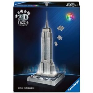 Ravensburger Iconics Empire State Building Light Up 216 piece 3D Jigsaw Puzzle for Adults and Kids Age 10+ Years Up Ravensburger Iconics Empire State Building Light Up 216 piece 3D Jigsaw Puzzle for Adults and Kids Age 10+ Years Up
