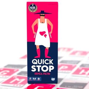ATM Gaming QUICKSTOP Without Filters – Card Game for Adults – Board Game – Fun, Irreverent and Fast – 2 to 7 Players – Perfect for Aperitifs, Parties and Evenings – Italian Party Game ATM Gaming QUICKSTOP Without Filters – Card Game for Adults – Board Game – Fun, Irreverent and Fast – 2 to 7 Players – Perfect for Aperitifs, Parties and Evenings – Italian Party Game