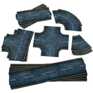 Playmats Asphalt Road - 19-Piece Set for Tabletop Gaming Playmats Asphalt Road - 19-Piece Set for Tabletop Gaming