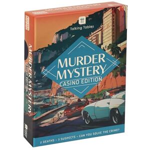 Talking Tables Murder Mystery At The Casino Game for Adults, Players 1+, 3 Murder Mystery Case File, Fun After Dinner Party, Ages 16+ Talking Tables Murder Mystery At The Casino Game for Adults, Players 1+, 3 Murder Mystery Case File, Fun After Dinner Party, Ages 16+