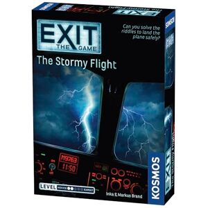 Thames & Kosmos EXIT: The Stormy Flight, Escape Room Card Game, Family Games for Game Night, Party Games for Adults and Kids, For 1 to 4 Players, Ages 10+ Thames & Kosmos EXIT: The Stormy Flight, Escape Room Card Game, Family Games for Game Night, Party Games for Adults and Kids, For 1 to 4 Players, Ages 10+