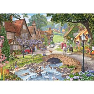 Ravensburger 1000 Piece Adult Jigsaw Puzzle – Leisure Days No.13: Lazy Days by the Stream by Artist Steve Crisp Ravensburger 1000 Piece Adult Jigsaw Puzzle – Leisure Days No.13: Lazy Days by the Stream by Artist Steve Crisp