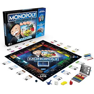Hasbro Monopoly Banking Back Board Game, Electronic Card Reader, Back Bonus, Cashless Numbers, Scan Technology, Ages 8 and Up Hasbro Monopoly Banking Back Board Game, Electronic Card Reader, Back Bonus, Cashless Numbers, Scan Technology, Ages 8 and Up