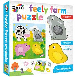 Galt Toys, Feely Farm Puzzle, Wooden Puzzle for Toddlers, Ages 12 Months Plus Galt Toys, Feely Farm Puzzle, Wooden Puzzle for Toddlers, Ages 12 Months Plus