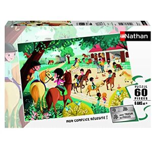 NATHAN 86626 60-Piece Welcome to the Equestrian Centre Jigsaw Puzzle NATHAN 86626 60-Piece Welcome to the Equestrian Centre Jigsaw Puzzle