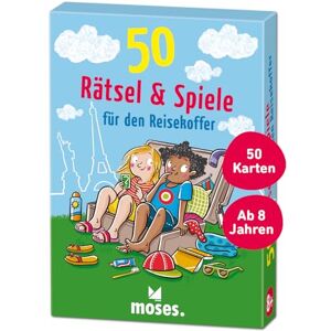 moses 50 Puzzles & Games for Travel - Educational Travel Game Set moses 50 Puzzles & Games for Travel - Educational Travel Game Set