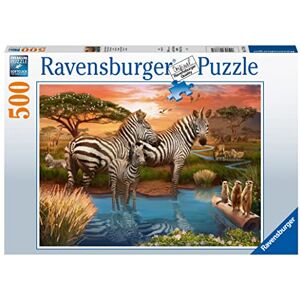 Ravensburger Zebras at the Watering Hole 500 Piece Jigsaw Puzzle for Adults and Kids Age 10 Years Up Ravensburger Zebras at the Watering Hole 500 Piece Jigsaw Puzzle for Adults and Kids Age 10 Years Up