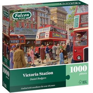 Falcon Victoria Station 1000 Piece Jigsaw Puzzle for Adults Beautifully Illustrated 1000Pc Adult Puzzles, Fun Activity for at Home, Jigsaws for Rainy Days & Birthdays Jumbo Falcon Victoria Station 1000 Piece Jigsaw Puzzle for Adults Beautifully Illustrated 1000Pc Adult Puzzles, Fun Activity for at Home, Jigsaws for Rainy Days & Birthdays Jumbo