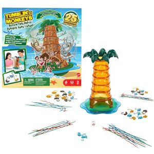 Mattel Tumblin Monkeys Rockin Tree Party Game for Family Nights, Game Nights, Travel & Camping, HTW65 Mattel Tumblin Monkeys Rockin Tree Party Game for Family Nights, Game Nights, Travel & Camping, HTW65