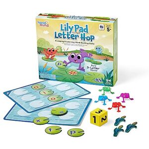 hand2mind Learning Resources Lily Pad Letter Hop, Ages 5+, CVC Word Games, Sight Word Games, Fine Motor Skills Toys, Spelling Games, Word Making Games, Educational Board Games hand2mind Learning Resources Lily Pad Letter Hop, Ages 5+, CVC Word Games, Sight Word Games, Fine Motor Skills Toys, Spelling Games, Word Making Games, Educational Board Games