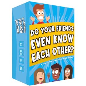 ASM GAMES Moose Games Do Your Friends Even Know Each Other, The Ultimate Party Card Game for Adults and Teens, Perfect for Game Night and a Great Gift for Friends ASM GAMES Moose Games Do Your Friends Even Know Each Other, The Ultimate Party Card Game for Adults and Teens, Perfect for Game Night and a Great Gift for Friends