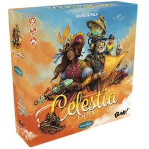 ELZNIR GAMES Celestia Duo Cooperative 2-Person Game with Airships, Dice & Pirates Exciting Adventure with Push-Your-Luck Mechanics Compact, German ELZNIR GAMES Celestia Duo Cooperative 2-Person Game with Airships, Dice & Pirates Exciting Adventure with Push-Your-Luck Mechanics Compact, German