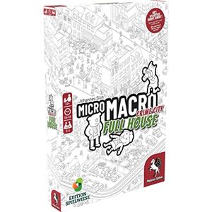 Pegasus Spiele Pegasus Press MicroMacro: Crime City Full House Board Game Ages 10+ 1-4 Players 15-45 Minutes Playing Time Pegasus Spiele Pegasus Press MicroMacro: Crime City Full House Board Game Ages 10+ 1-4 Players 15-45 Minutes Playing Time