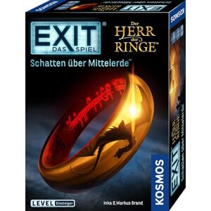 Kosmos 682248 EXIT The Lord of the Rings Shadow Over Middle-earth Level Escape Room Game Exit Game for 1 to 4 Players from 10 Years A Unique Board Game Kosmos 682248 EXIT The Lord of the Rings Shadow Over Middle-earth Level Escape Room Game Exit Game for 1 to 4 Players from 10 Years A Unique Board Game