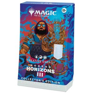 Magic: The Gathering Modern Horizons 3 Commander Deck: Collector’s Edition Creative Energy (100-Card Ripple Foil Deck, 2-Card Collector Booster Sample Pack + Accessories) (English Version) Magic: The Gathering Modern Horizons 3 Commander Deck: Collector’s Edition Creative Energy (100-Card Ripple Foil Deck, 2-Card Collector Booster Sample Pack + Accessories) (English Version)