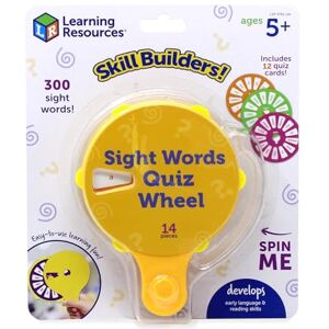 Learning Resources Skill Builders Sight Words Quiz Wheel, Reading Games, Sight Words Flash Cards, Reading Activities, Ages 5+, 16 Pieces Learning Resources Skill Builders Sight Words Quiz Wheel, Reading Games, Sight Words Flash Cards, Reading Activities, Ages 5+, 16 Pieces