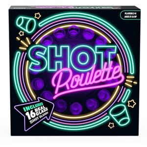 Goliath Games: Shot Roulette Let The Good Times Roll! New Drinking Party Game For 2 or More Players Ages 18+ Goliath Games: Shot Roulette Let The Good Times Roll! New Drinking Party Game For 2 or More Players Ages 18+