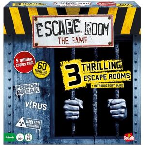 Goliath Games Presents: Escape Room The Game 3 Thrilling Escape Rooms in Your Own Home! Board Games for Adults For 3-5 Players Ages 16+ Styles May Vary Goliath Games Presents: Escape Room The Game 3 Thrilling Escape Rooms in Your Own Home! Board Games for Adults For 3-5 Players Ages 16+ Styles May Vary