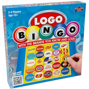 Drumond Park Logo Bingo Game The Classic Logo Game of Brands You Know and Love in Bingo Format 2-4 Player Family Games for Kids and Adults, Suitable for Ages 12 Years Old Plus Drumond Park Logo Bingo Game The Classic Logo Game of Brands You Know and Love in Bingo Format 2-4 Player Family Games for Kids and Adults, Suitable for Ages 12 Years Old Plus