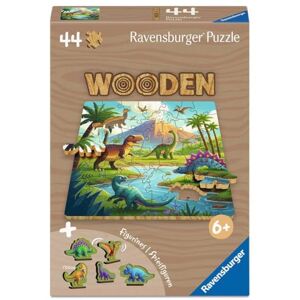 Ravensburger Dinosaurs 44 piece Wooden Jigsaw Puzzle for Adults and Kids Age 6 Years Up Ravensburger Dinosaurs 44 piece Wooden Jigsaw Puzzle for Adults and Kids Age 6 Years Up