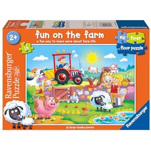 Ravensburger Fun on The Farm My First Floor Jigsaw Puzzles for Toddlers Age 2 Years Up (24 Months) 16 Pieces Ravensburger Fun on The Farm My First Floor Jigsaw Puzzles for Toddlers Age 2 Years Up (24 Months) 16 Pieces