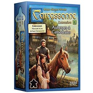 Asmodee Carcassonne Expansion: Extension 1: Inns & Cathedrals Board Game Expansion 2 à 6 joueurs Age 7+ Asmodee Carcassonne Expansion: Extension 1: Inns & Cathedrals Board Game Expansion 2 à 6 joueurs Age 7+