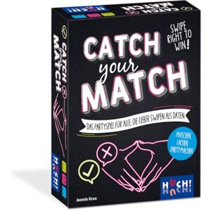HUCH! , Catch Your Match!, Party Game with Celebrities & Funny Dating Profiles, Funny Combination for Game Nights, for 3+ Players from 14 Years HUCH! , Catch Your Match!, Party Game with Celebrities & Funny Dating Profiles, Funny Combination for Game Nights, for 3+ Players from 14 Years