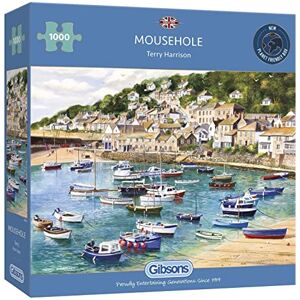 Gibsons Mousehole 1000 Piece Jigsaw Puzzle Cornwall Coastal Puzzle Terry Harrison Sustainable Jigsaw Puzzle for Adults Premium 100% Recycled Board Great Gift for Adults Games Gibsons Mousehole 1000 Piece Jigsaw Puzzle Cornwall Coastal Puzzle Terry Harrison Sustainable Jigsaw Puzzle for Adults Premium 100% Recycled Board Great Gift for Adults Games