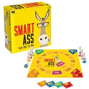 University Games Smart Ass Box-01360 Board Game, Yellow University Games Smart Ass Box-01360 Board Game, Yellow