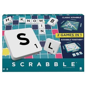 Mattel Scrabble Board Game - Classic & Cooperative - 2 in 1 Mattel Scrabble Board Game - Classic & Cooperative - 2 in 1