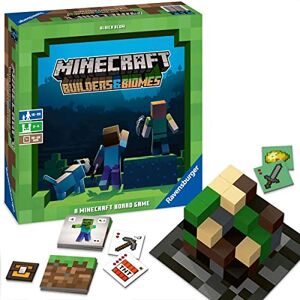 Ravensburger Minecraft Builders & Biomes Strategy Board Game for Kids and Adults, 2 to 4 Players, Ages 10 Years and Up Ravensburger Minecraft Builders & Biomes Strategy Board Game for Kids and Adults, 2 to 4 Players, Ages 10 Years and Up