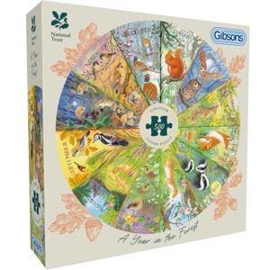 Gibsons National Trust A Year in the Forest 500 Piece Circular Jigsaw Puzzle for Adults – Seasonal Wildlife & Animals Artwork by Claire Comerford – Premium Sustainable Puzzle Made in UK/EU Gibsons National Trust A Year in the Forest 500 Piece Circular Jigsaw Puzzle for Adults – Seasonal Wildlife & Animals Artwork by Claire Comerford – Premium Sustainable Puzzle Made in UK/EU