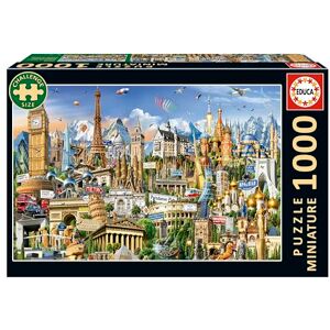 Educa 1000 Piece Miniature Jigsaw Puzzle Symbols of Europe World's Smallest Puzzle 30 × 46 cm Tiny Pieces Adult Jigsaw Ages 14+ (20248) Educa 1000 Piece Miniature Jigsaw Puzzle Symbols of Europe World's Smallest Puzzle 30 × 46 cm Tiny Pieces Adult Jigsaw Ages 14+ (20248)