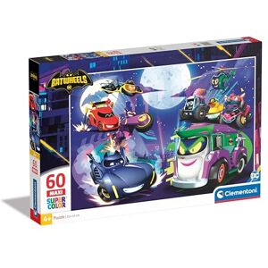 Clementoni Jigsaw Puzzle Batwheels 60 Maxi Pieces Supercolor Puzzle For Children 4-6 Years, Cartoon, Cars, Gift For Boy/Girls, Puzzle For Kids, Made In Italy, 26597 Clementoni Jigsaw Puzzle Batwheels 60 Maxi Pieces Supercolor Puzzle For Children 4-6 Years, Cartoon, Cars, Gift For Boy/Girls, Puzzle For Kids, Made In Italy, 26597