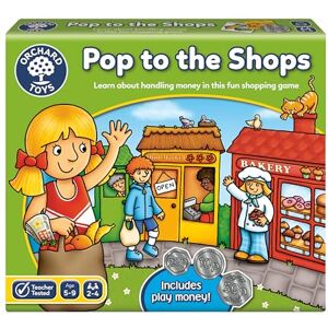 Orchard Toys Pop to the Shops Board Game, Helps Teach Handling Money and Giving Change, Perfect for Ages 5-9, Helps Money Skills, Educational Toy Game, 250 x 220 x 50mm Orchard Toys Pop to the Shops Board Game, Helps Teach Handling Money and Giving Change, Perfect for Ages 5-9, Helps Money Skills, Educational Toy Game, 250 x 220 x 50mm