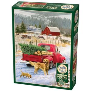 Cobble Hill Puzzle Company Ltd. 1000 Piece Puzzle Christmas on The Farm-Sample Poster Included, Deluxe Cobble Hill Puzzle Company Ltd. 1000 Piece Puzzle Christmas on The Farm-Sample Poster Included, Deluxe