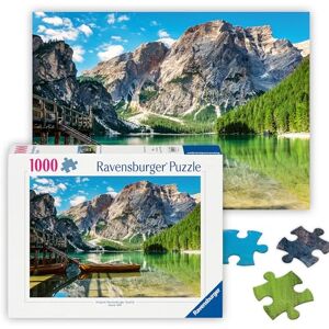 Ravensburger 12000363 Pragser Wildsee, Italy 1000 pieces jigsaw puzzle – Puzzle for adults and kids age 14 years up, nature puzzle, landscape jigsaw Ravensburger 12000363 Pragser Wildsee, Italy 1000 pieces jigsaw puzzle – Puzzle for adults and kids age 14 years up, nature puzzle, landscape jigsaw