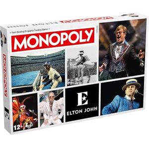 Winning Moves Elton John Monopoly Board Game Familiy Game perfect for 2–6 players and makes a great gift for fans aged 12 and up Winning Moves Elton John Monopoly Board Game Familiy Game perfect for 2–6 players and makes a great gift for fans aged 12 and up