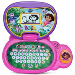VTech Dora: More to Explore Learning Laptop, Official Dora Toy, Interactive Educational Toy for Kids, Learn Letters, Shapes & Counting, Gift For Kids Aged 3, 4, 5+ Years, English Version VTech Dora: More to Explore Learning Laptop, Official Dora Toy, Interactive Educational Toy for Kids, Learn Letters, Shapes & Counting, Gift For Kids Aged 3, 4, 5+ Years, English Version
