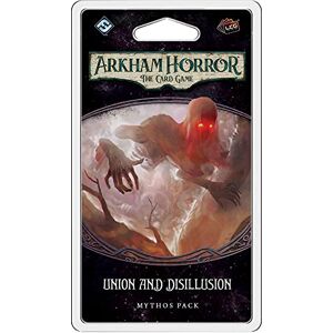 Fantasy Flight Games Arkham Horror: Mythos Pack 4.4. Union and Disillusion Card Game Ages 14+ 1 to 4 Players 60 to 120 Minutes Playing Time Fantasy Flight Games Arkham Horror: Mythos Pack 4.4. Union and Disillusion Card Game Ages 14+ 1 to 4 Players 60 to 120 Minutes Playing Time