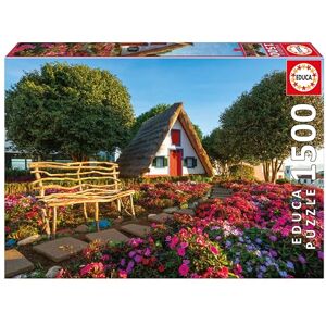 Educa 1500 Piece Santana Madeira Jigsaw Puzzle for Adults Portuguese Landscape Flowers Theme Relaxation Gift Ages 14+ (19938) Educa 1500 Piece Santana Madeira Jigsaw Puzzle for Adults Portuguese Landscape Flowers Theme Relaxation Gift Ages 14+ (19938)